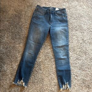 Abercrombie & Fitch Blue Ankle Cropped Jeans